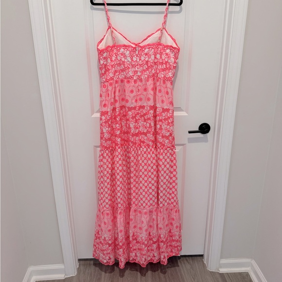 🧨HP🧨NWT Lilly Pulitzer Garden Gate Eyelet Kyla Maxi Dress CORAL PINK - Picture 6 of 12